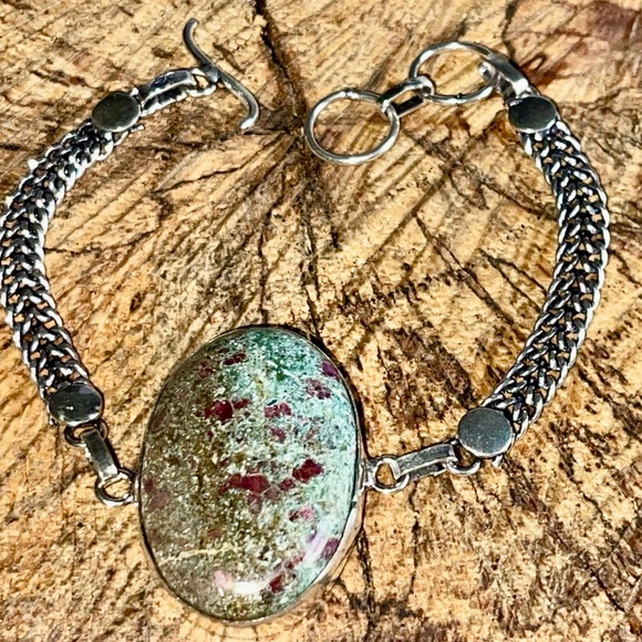 Green Ruby Fuchsite Bracelet 7 1/2” - 8” - Picture 7 of 10